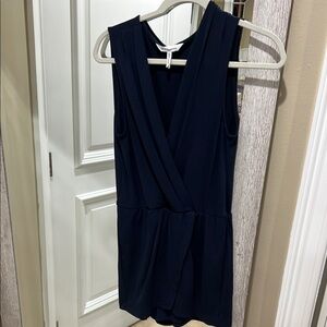 BCBGeneration Blue Ruched Wrap Mini Dress